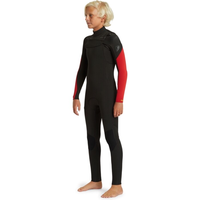 2024 Quiksilver Junior Everyday Sessions 4/3mm Chest Zip Wetsuit EQBW103106 - High Risk Red